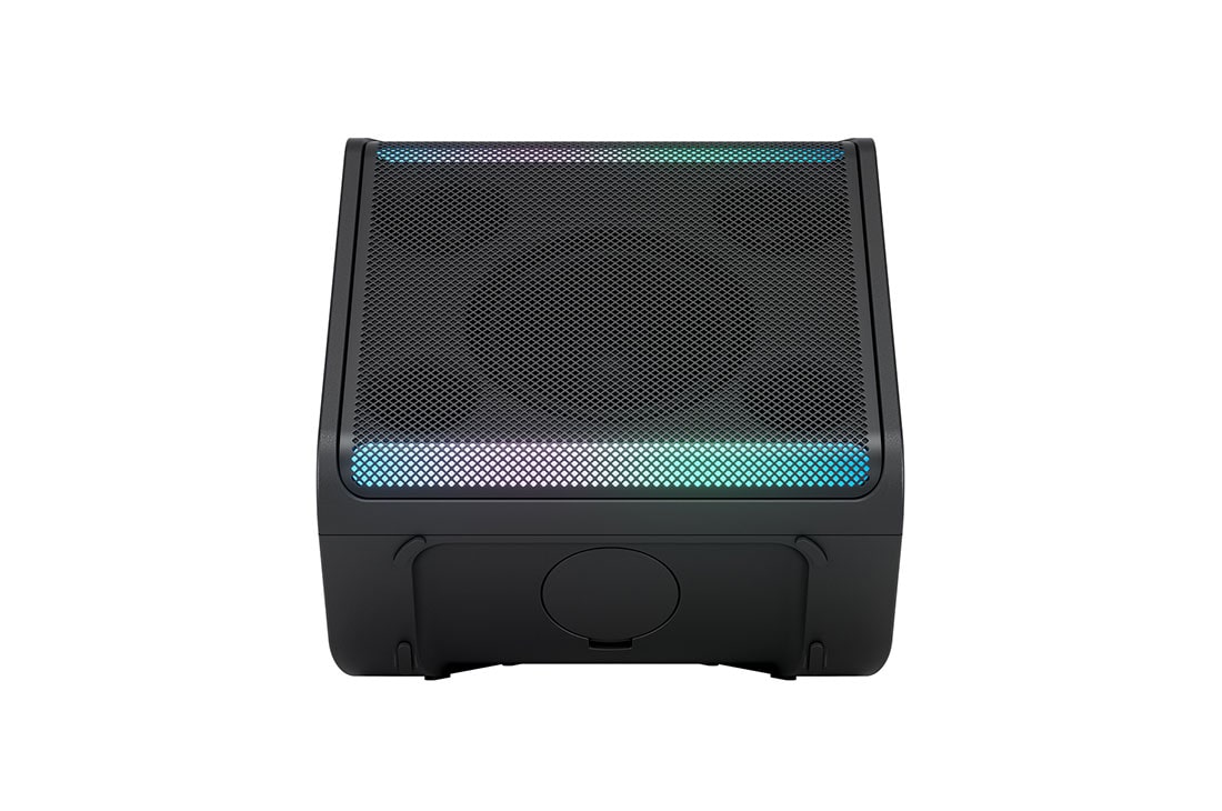 LG xboom Stage 301 by will.i.am | Bocina Bluetooth portátil | 120W | 12 horas de duración | Negro, top angle view, STAGE301