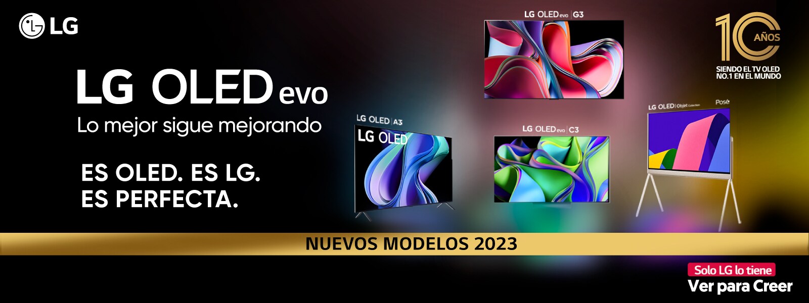 LG OLED TV, La Historia no se escribe, se ve. Celebrando 10 años de la mejor tecnología.