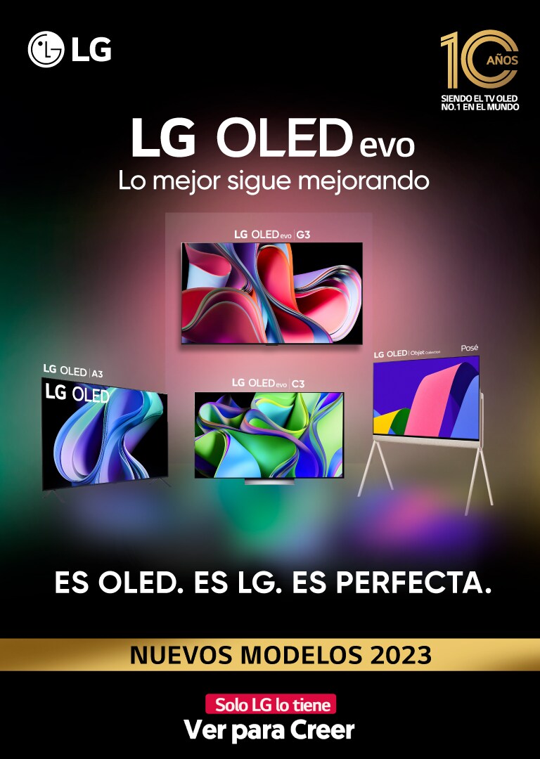 LG OLED TV, La Historia no se escribe, se ve. Celebrando 10 años de la mejor tecnología.