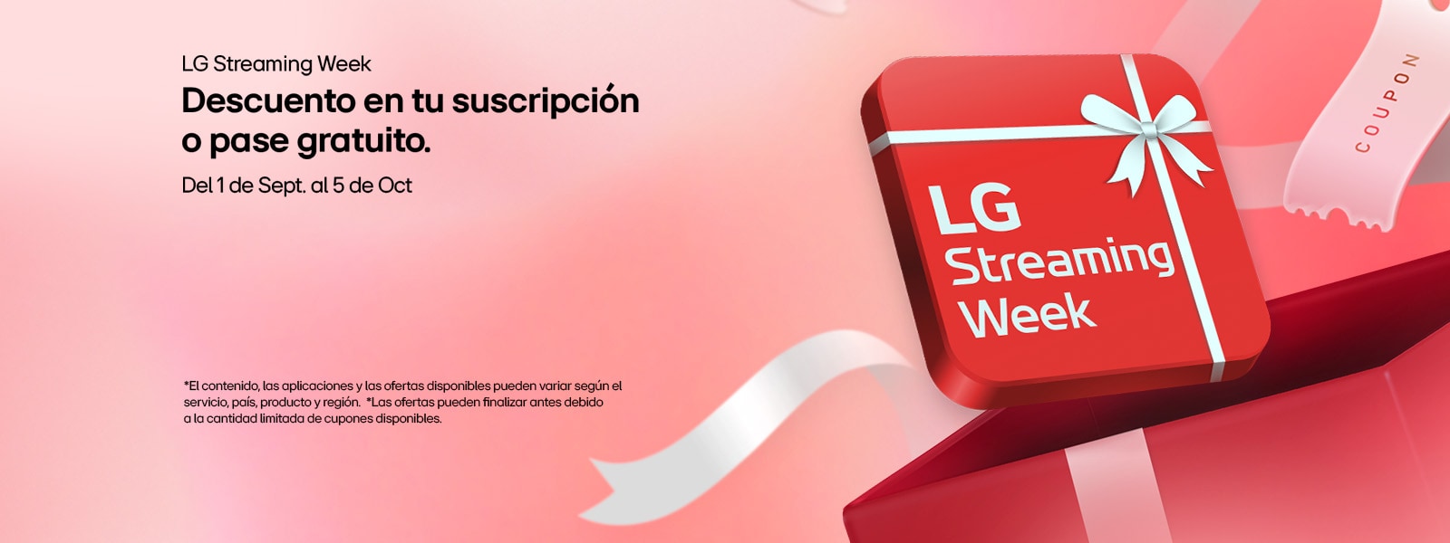 Banner promocional de las características de la LG AI TV. Se muestra un AI Magic Remote a la izquierda. A la derecha, se muestran varias imágenes: una sala con personalización por IA, una mujer con un perro en brazos que representa la imagen con IA, un cantante con auriculares que ilustra el sonido con IA y una interfaz de TV con aplicaciones de streaming que resalta la experiencia con IA. El procesador LG alfa 11 4K AI se ilumina con efectos de neón y patrones de circuitos.