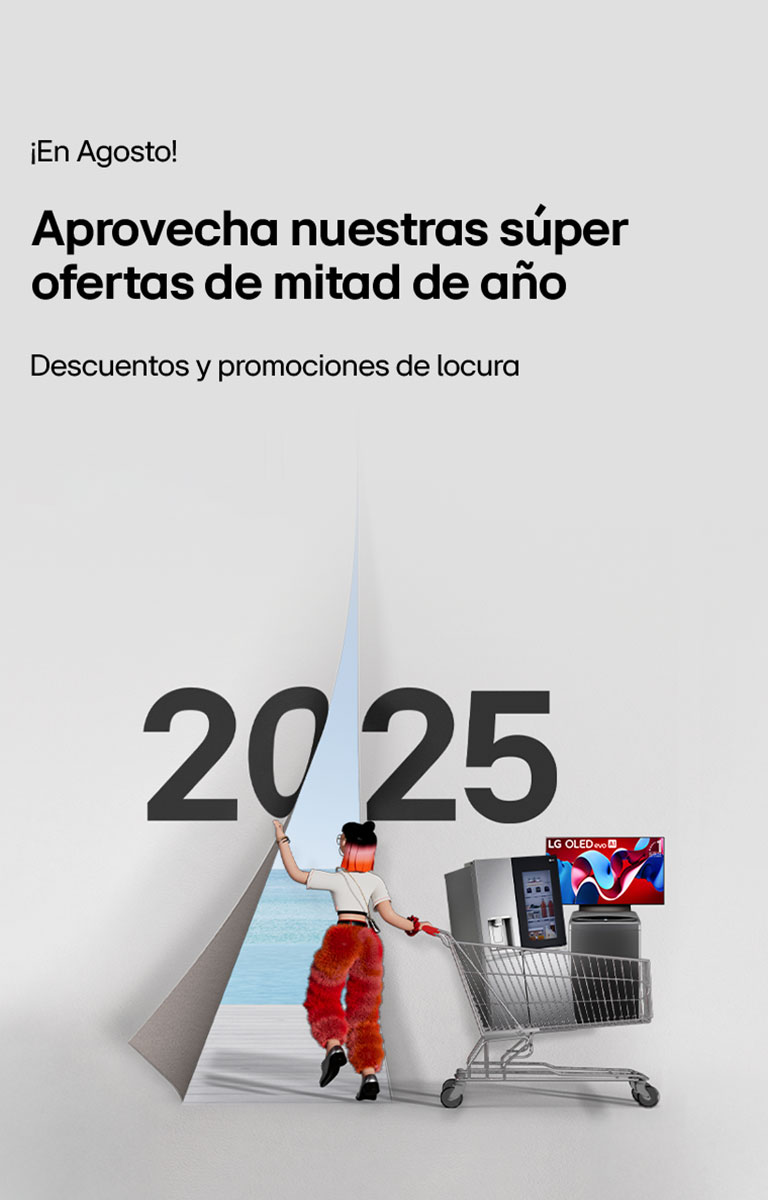 Se coloca LG TV con miniaturas de cuatro programas de televisión