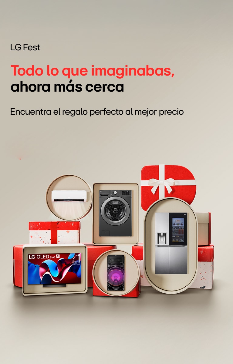 Se coloca LG TV con miniaturas de cuatro programas de televisión
