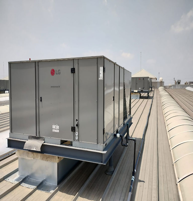 Unidades Paquete Inverter LG Cadena de Supermercado Soriana, México