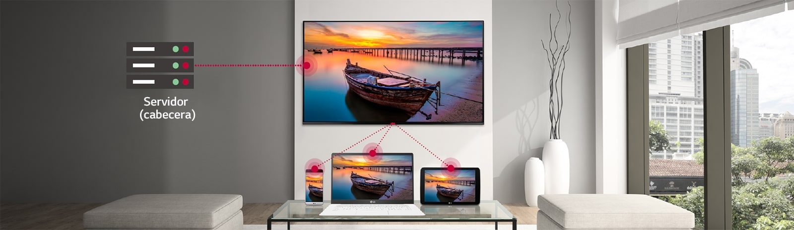 Un televisor presenta SoftAP, que es una función WiFi "virtual", a otros dispositivos.