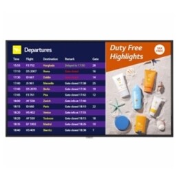 Pantalla Digital de Interior Delgada UHD de 65'' Serie UH7F-B con Brillo de 700 nits y Plataforma de Señalización Inteligente LG webOS2