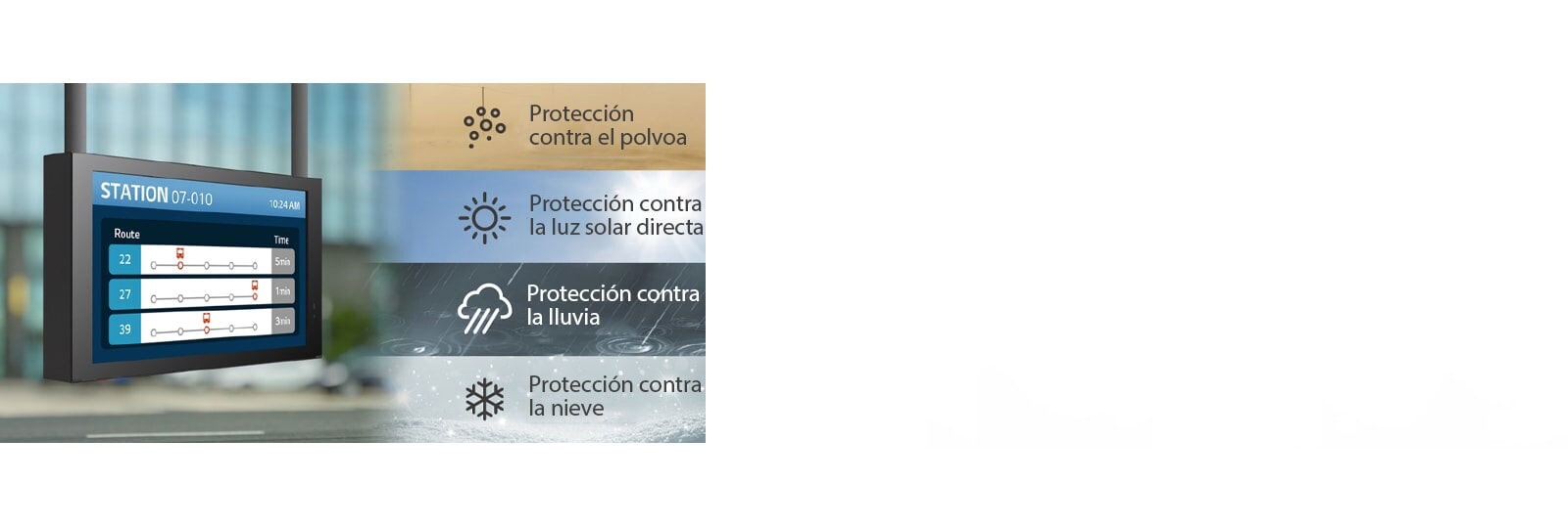 Protección asegurada con diseño IP56