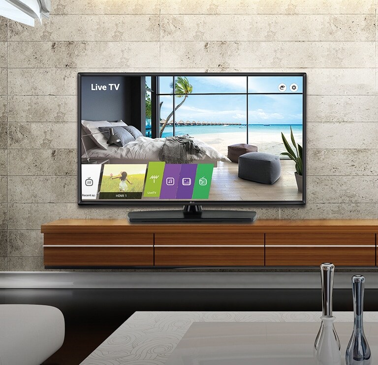 TV comercial esencial con base de grado comercial