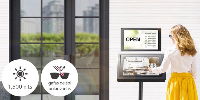 Alta visibilidad en entornos brillantes