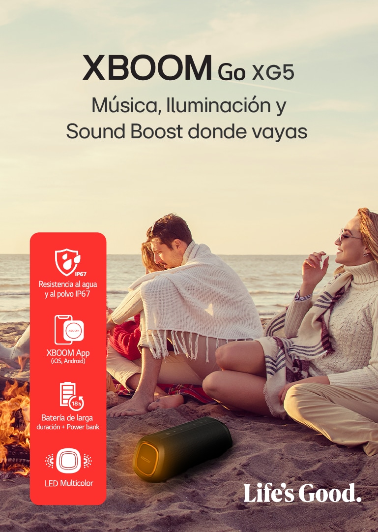 Disfruta del sonido excepcional y portátil de los parlantes Bluetooth XBOOM Go