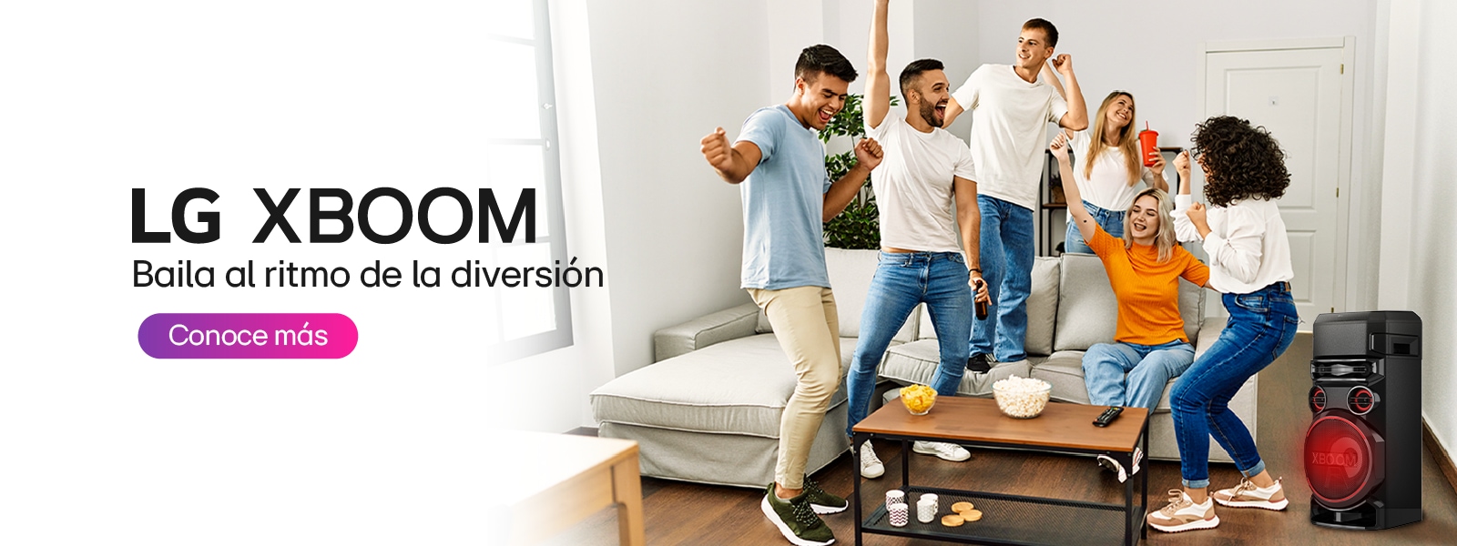 Descubre el nuevo sonido 360º con LG XBOOM 360º RP4