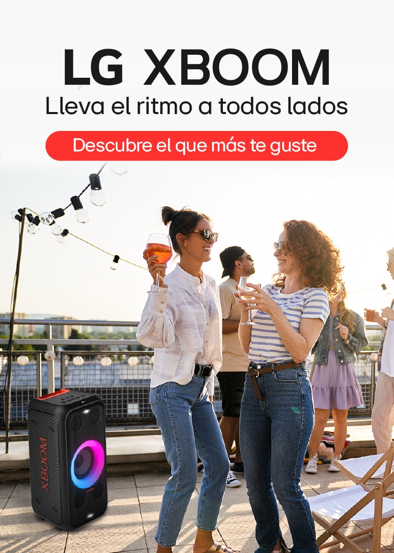 Nueva barra de sonido LG QP5 sobre un fondo blanco