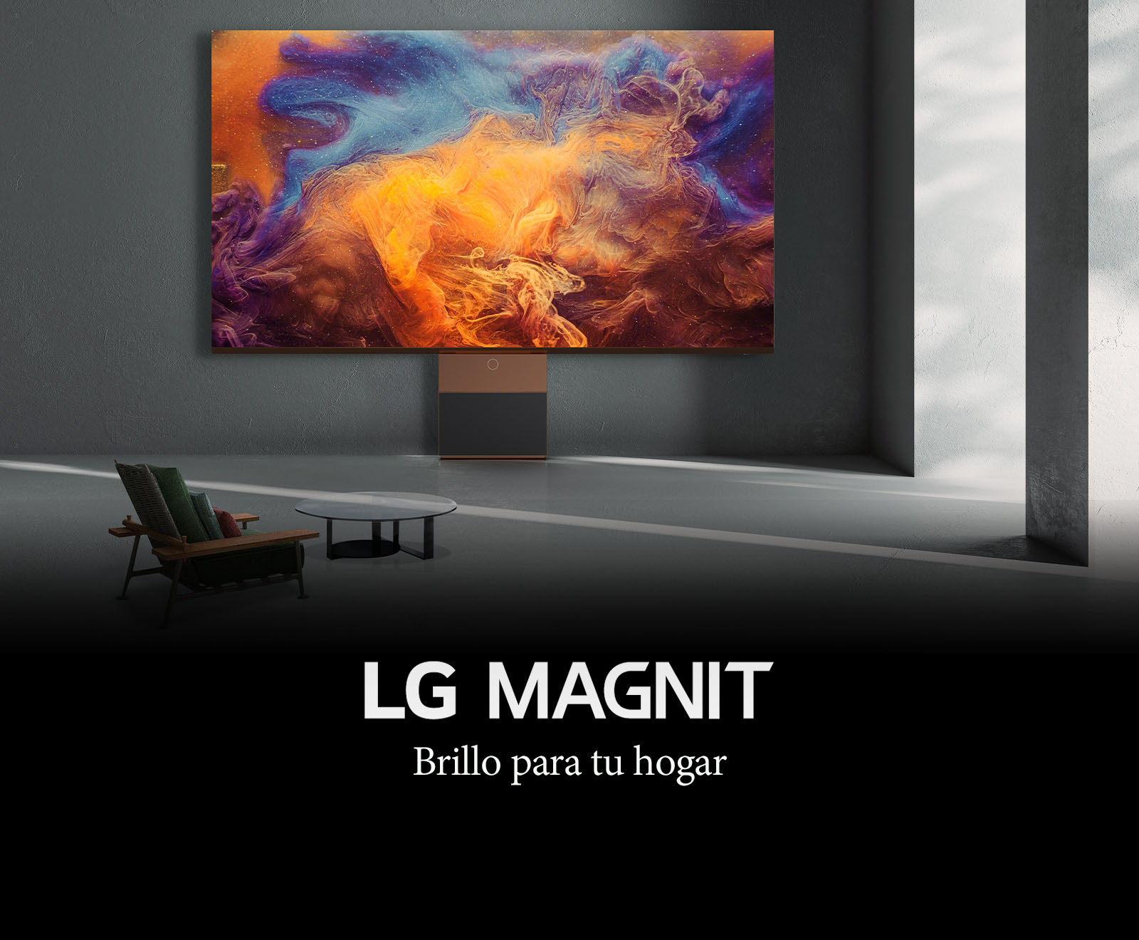 Es un LG MAGNIT que expresa colores espléndidos con gran detalle. El elegante diseño de LG MAGNIT armoniza muy bien con el espacio interior.