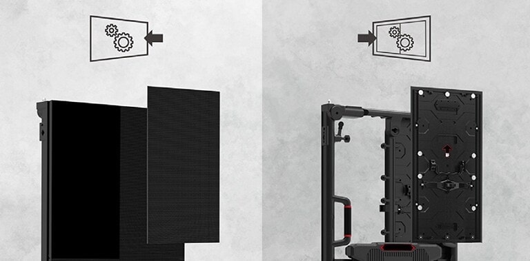 Accesibilidad para mantenimiento frontal o trasera