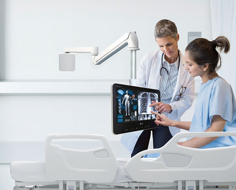 Pantalla de TV Táctil Inteligente Médica Personal2