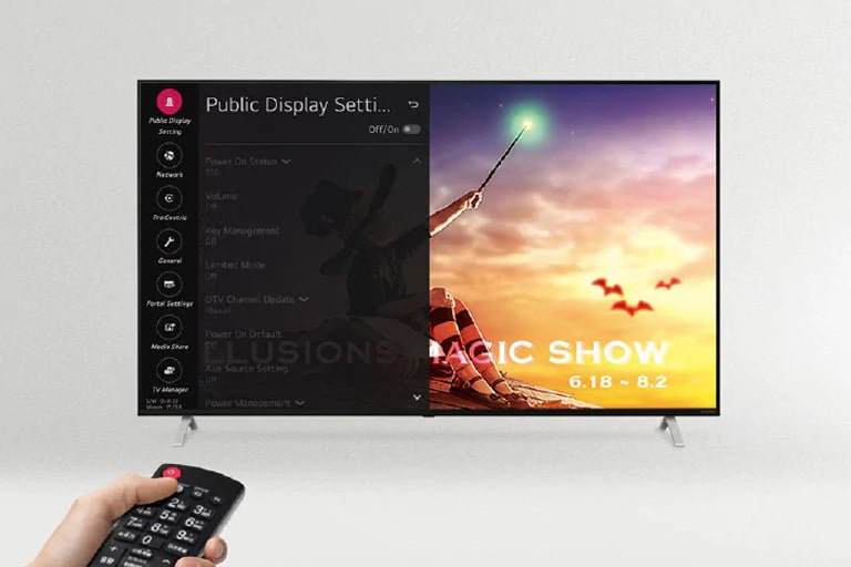 Modo de Visualización Pública (Modo de Hotel)