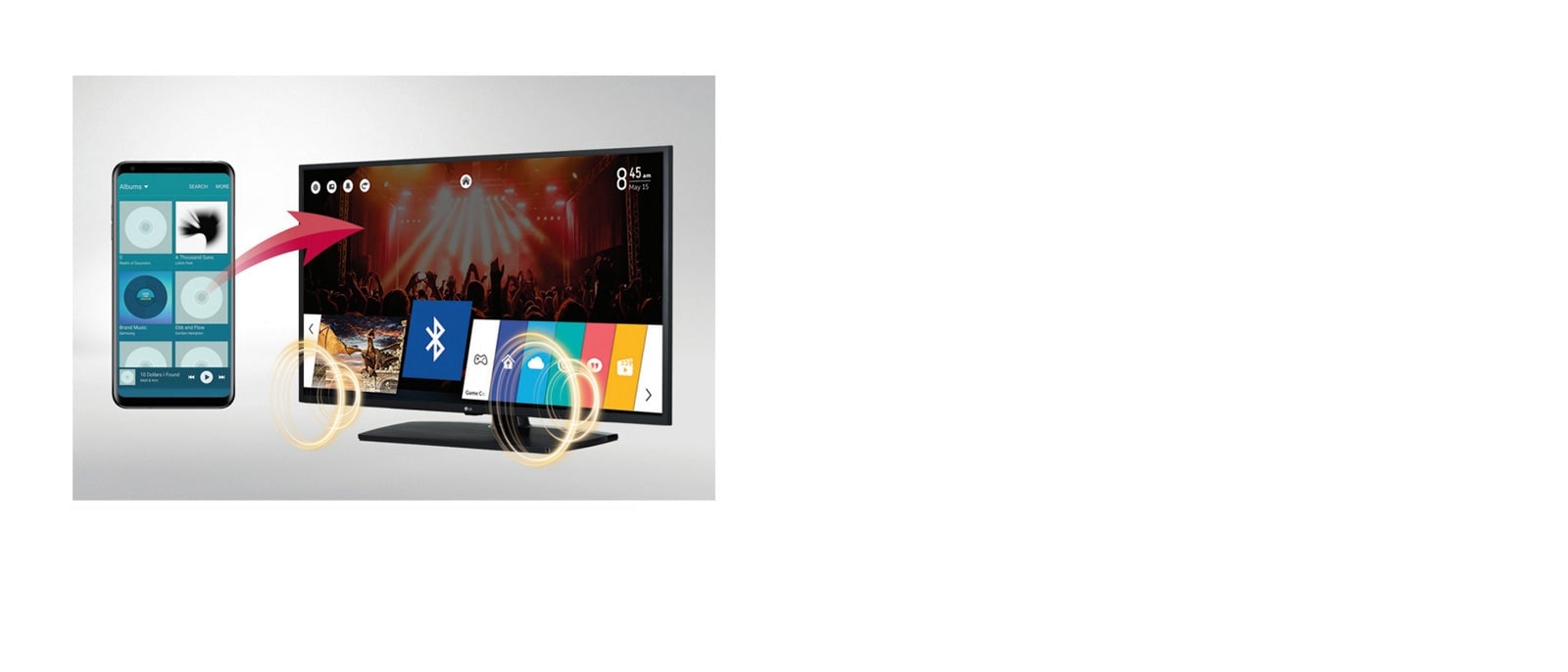 Sincronización de sonido por Bluetooth