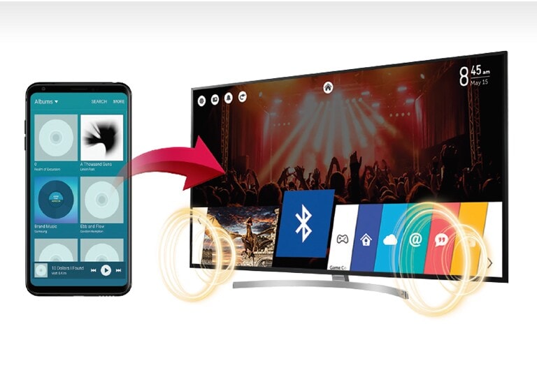 Sincronización de sonido por Bluetooth