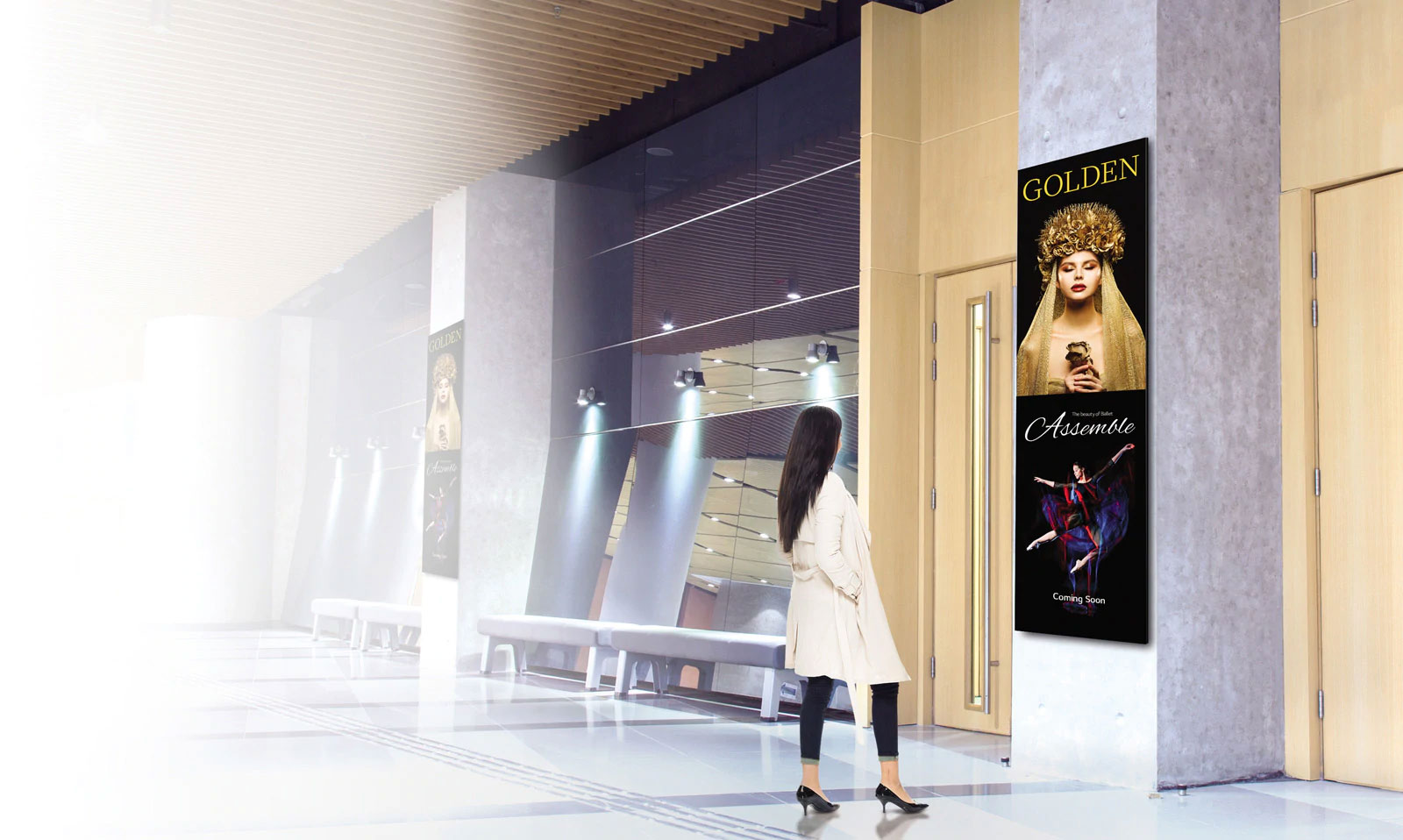 Ultra Stretch Signage, Pantalla ancha de 32:9