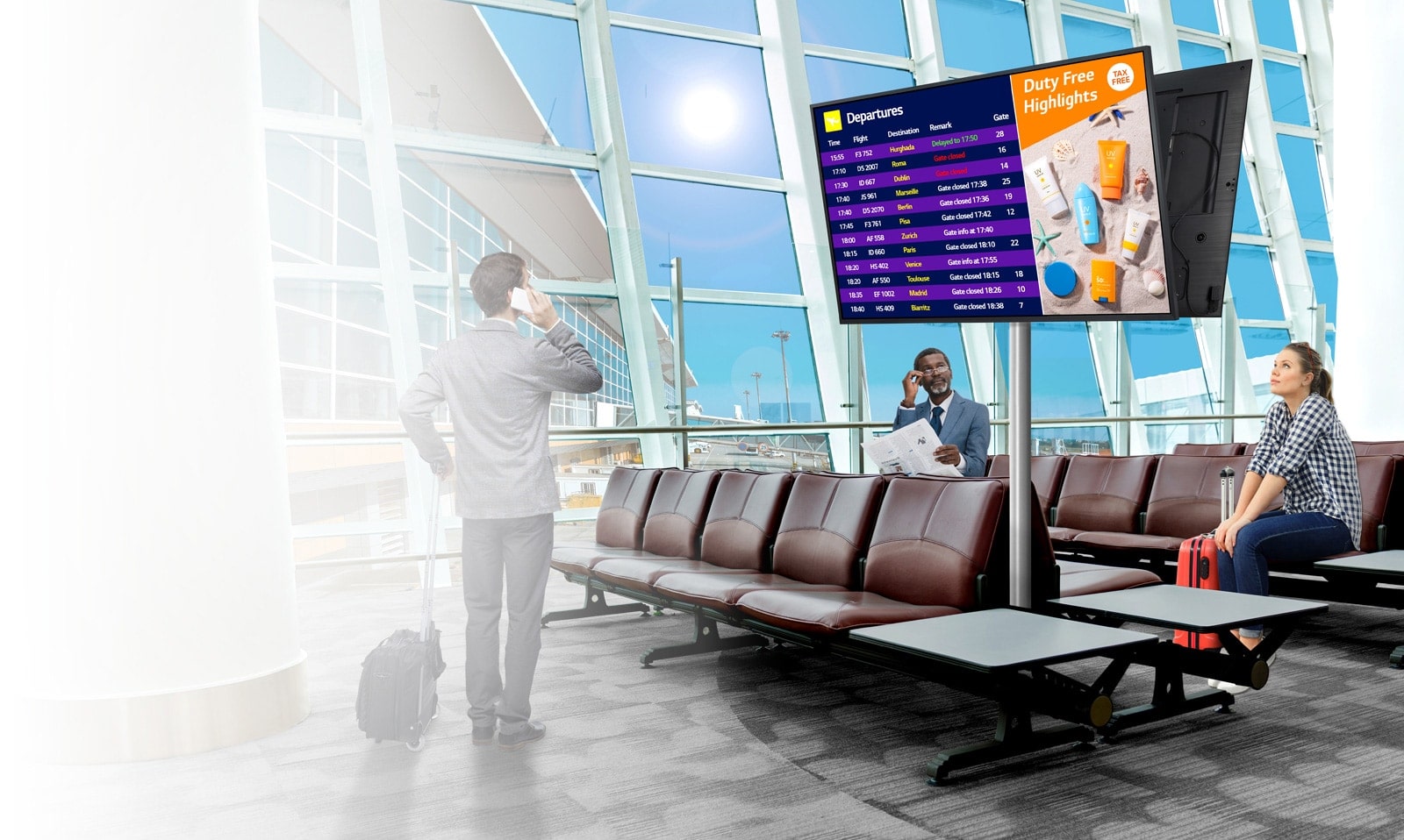 La Señalización UHD proporciona información eficaz1