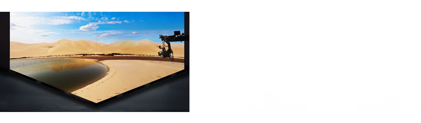 A bright-screen floor LED is installed in a studio.