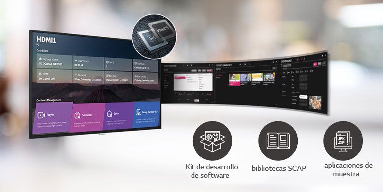 La  interfaz gráfica de usuario intuitiva permite realizar varias tareas al mismo tiempo.