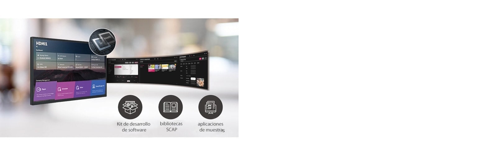 This image shows that several tasks can be done at the same time with the intuitive GUI.
