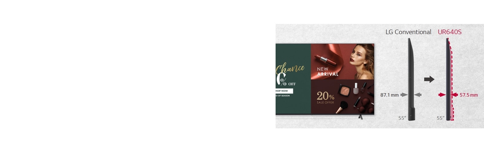 Diseño mejorado con profundidad delgada