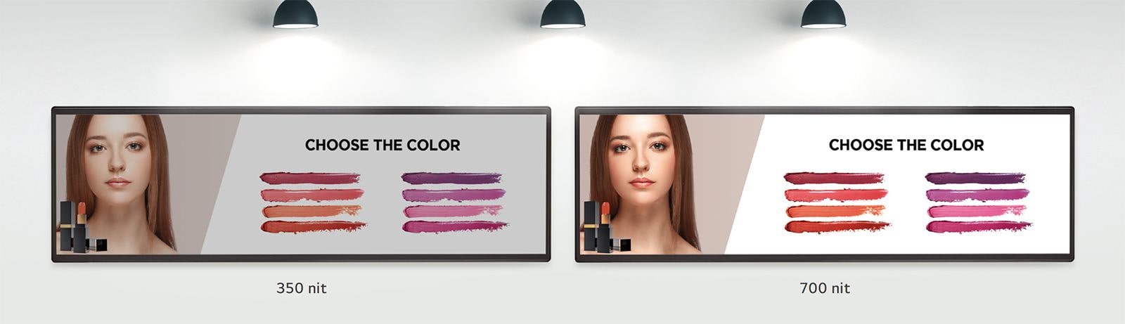 Pantalla interior que ofrece una experiencia visual nítida y vívida