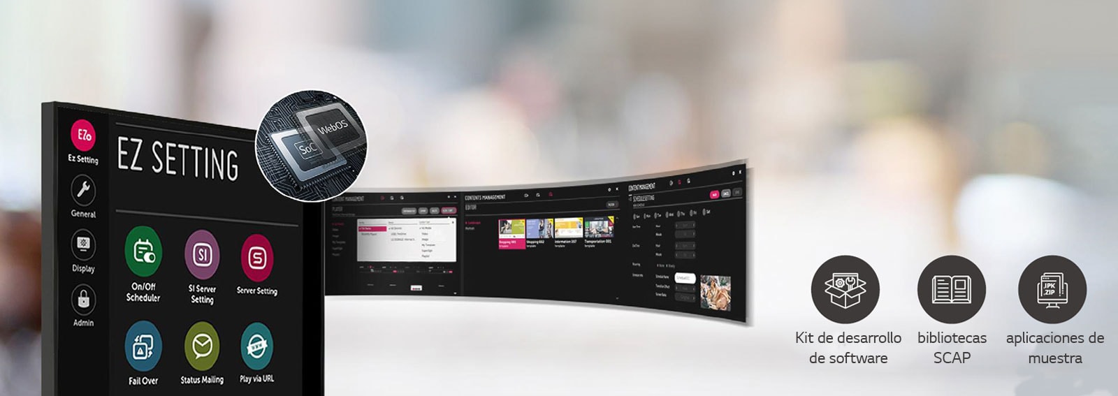 Ha mejorado la comodidad del usuario al utilizar SoC y webOS.