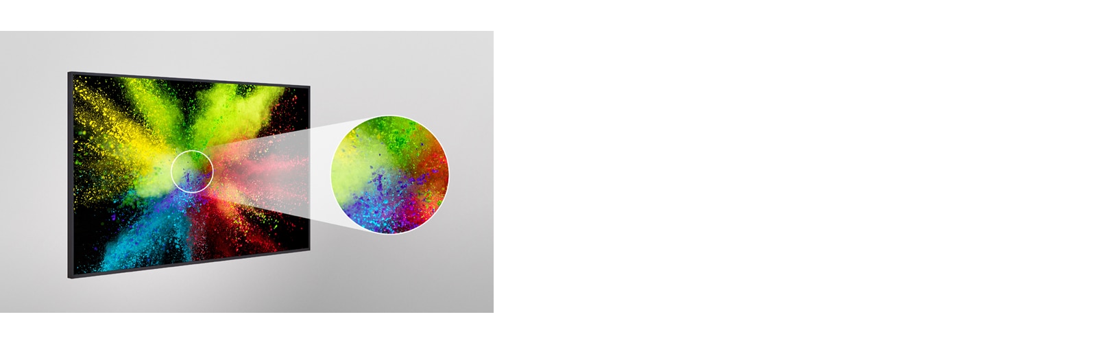 Presentar una calidad de pantalla vívida y vivaz al ampliar parte del contenido de la pantalla.