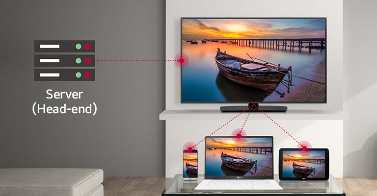Escuchar música por los altavoces del televisor conectándolo con un teléfono móvil a través de Bluetooth.