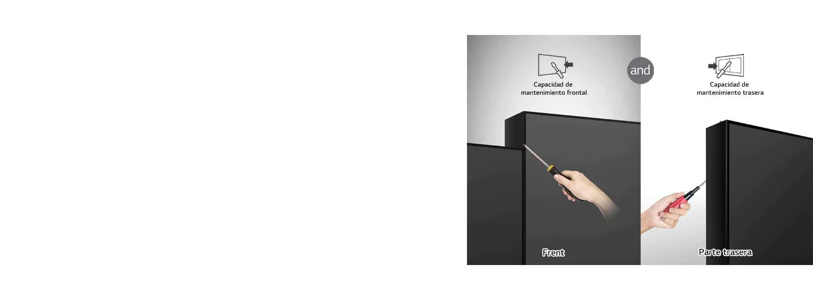 Capacidad de Mantenimiento Frontal o Trasero1