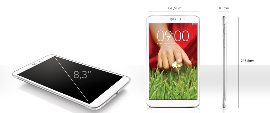 MÁXIMO TAMAÑO DE PANTALLA EN EL MÍNIMO ESPACIO: 8,3" FULL HD IPS