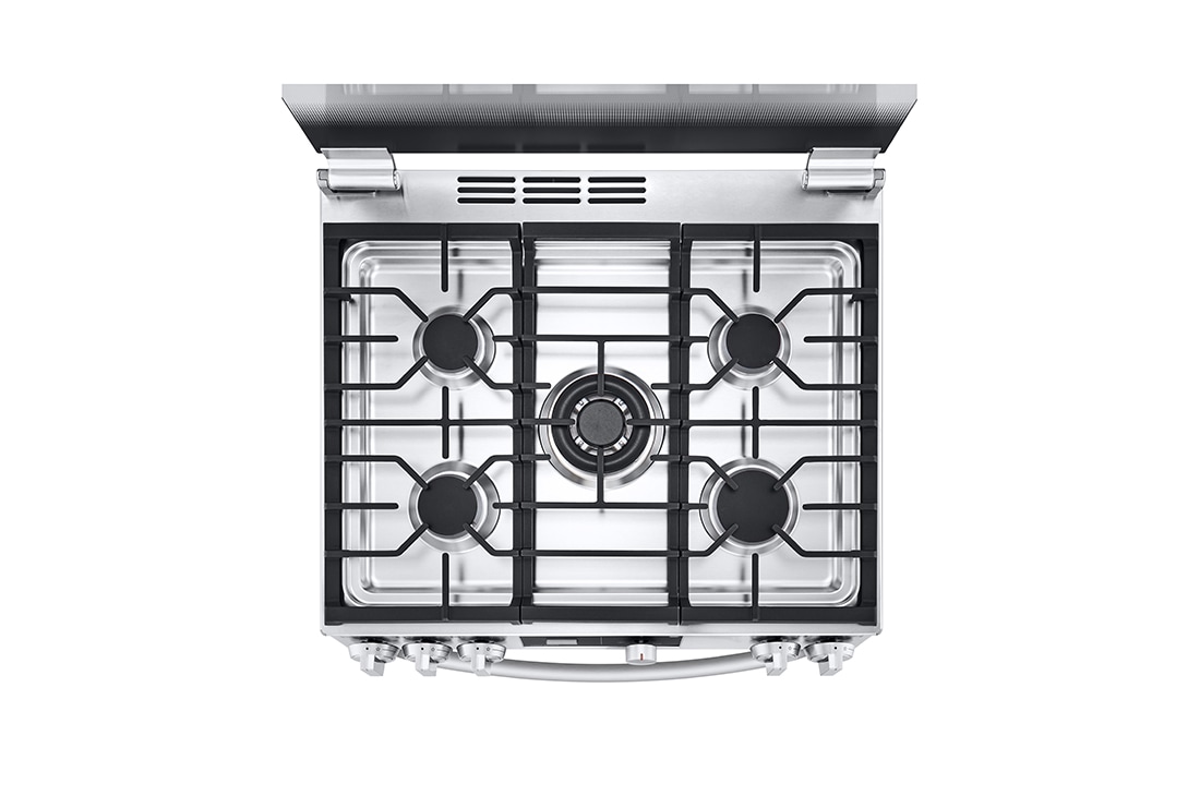 LG Estufa a Gas de 5.8 p³  5/Triple Quemador EasyClean Plancha de hierro fundido, LRGL5843S, LRGL5843S, thumbnail 7