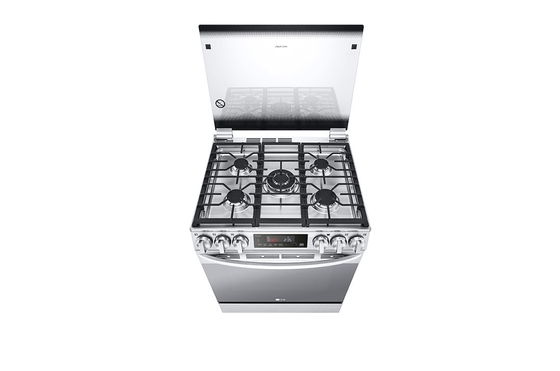 LG Estufa a Gas de 5.8 p³  5/Triple Quemador Freidora de aire ThinQ™ EasyClean , LRGL5845S, LRGL5845S, thumbnail 9