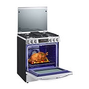 LG Estufa a Gas de 5.8 p³ LG InstaView™ 5/Triple Quemador Freidora de aire ThinQ™ EasyClean, LRGL5847S, LRGL5847S, thumbnail 11