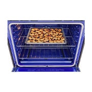 LG Estufa a Gas de 5.8 p³ LG InstaView™ 5/Triple Quemador Freidora de aire ThinQ™ EasyClean, LRGL5847S, LRGL5847S, thumbnail 4