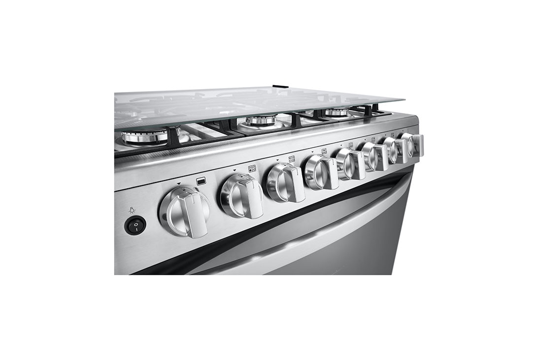LG Estufa a gas 5.2pᶟ 6 Quemadores Puerta de Doble Capa tipo Espejo	, Superficie, LRGZ5255S, thumbnail 5