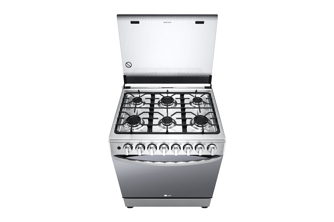 LG Estufa a gas 5.2pᶟ 6 Quemadores Puerta de Doble Capa tipo Espejo	, Perspectiva Superior, LRGZ5255S, thumbnail 7