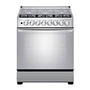 LG Estufa a gas 5.2pᶟ 6 Quemadores Puerta de Doble Capa tipo Espejo	, Frente Luz Prendida, LRGZ5255S, thumbnail 1