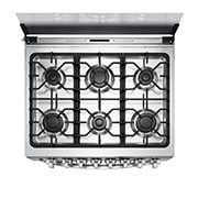 LG Estufa a gas 5.2pᶟ 6 Quemadores Puerta de Doble Capa tipo Espejo	, Perilla, LRGZ5255S, thumbnail 6
