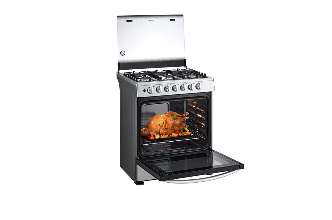 LG Estufa a Gas LG 5.2 pies cúbicos de 6 Quemadores, Lado Derecho Puerta Abierta_Comida 2, LRGZ5253S, thumbnail 11