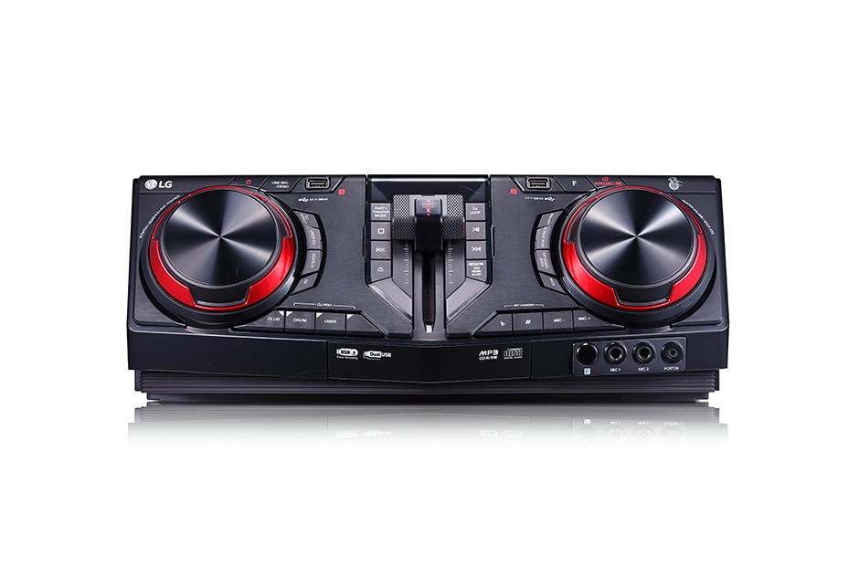 LG XBOOM CJ88 minicomponente con 2.900W RMS de potencia, Party Thruster, Efectos de Luces y Party Link inalámbrico, CJ88