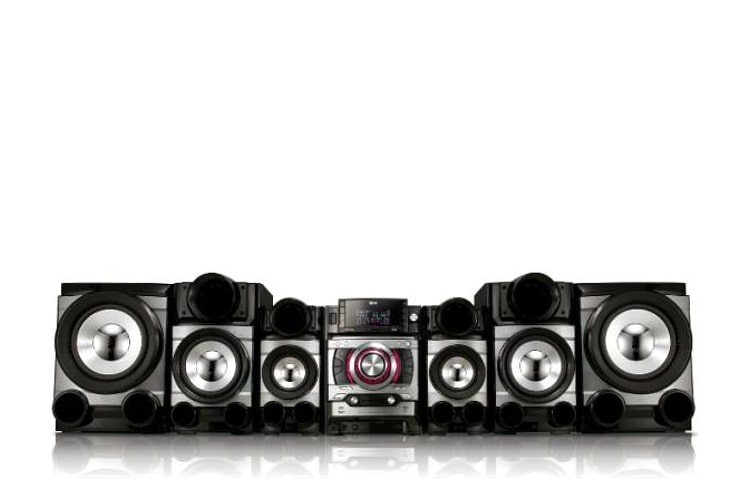 LG XBOOM CM8520 Nuevo Mini Componente LG con 1600w de Potencia Real (RMS) - Doble Puerto USB - Latin Beat Box y Parlantes X- Metal Bass., CM8520