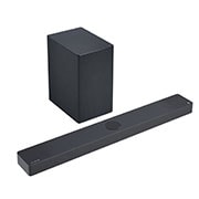 LG Barra de sonido LG SC9S, Vista lateral de ángulo de 45 grados de la barra de sonido y el woofer, SC9S, thumbnail 5