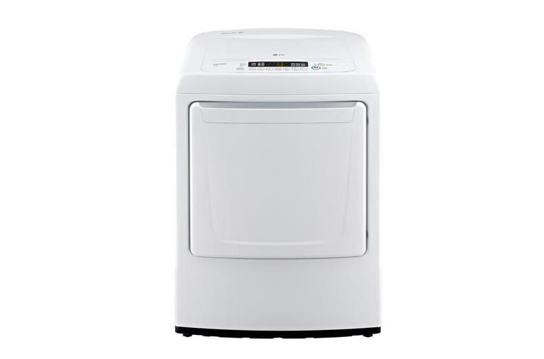 LG Secadora Eléctrica de carga frontal con capacidad ultragrande de 7,3 pies cúbicos (20kgs) con control delantero distintivo y moderno, DLE1001W, thumbnail 1