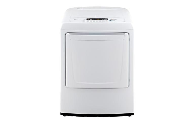 LG Secadora de Gas de carga frontal con capacidad ultra amplia de 7,3 pies cúbicos (20kgs) y con diseño de control delantero distintivo y moderno, DLG1002W