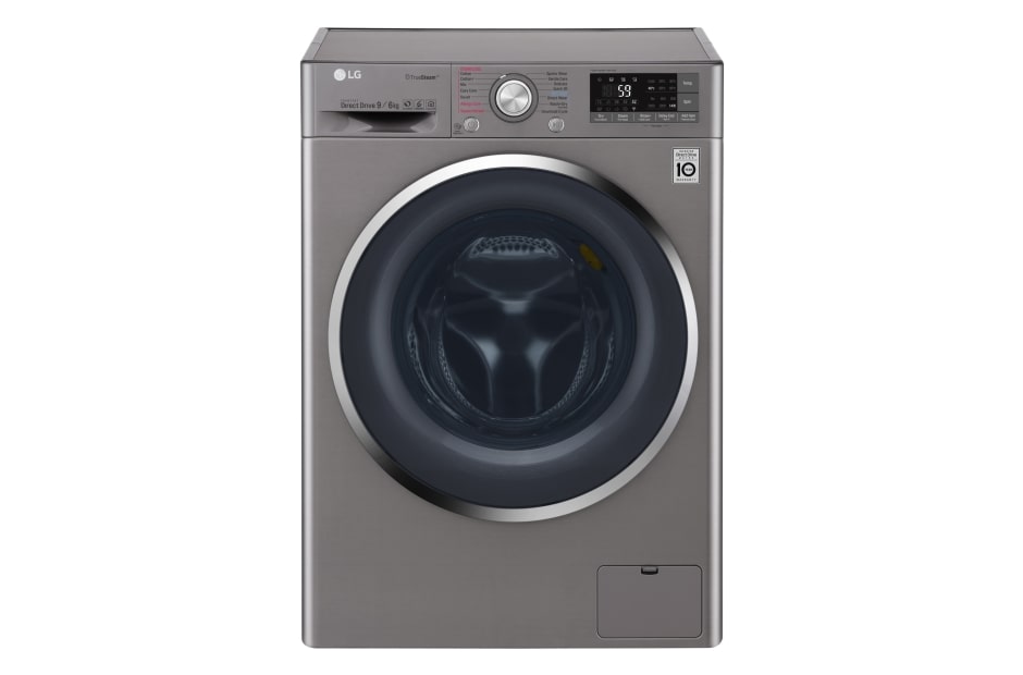 LG Lavasecadora Secadora Direct Drive Inverter con 10.5kg/6kg de Capacidad, Tecnología 6 Motion, color plateado, WD11EBS6