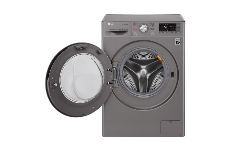 LG Lavasecadora Secadora Direct Drive Inverter con 10.5kg/6kg de Capacidad, Tecnología 6 Motion, color plateado, WD11EBS6, thumbnail 2