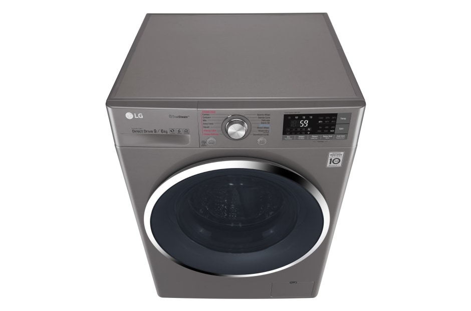 LG Lavasecadora Secadora Direct Drive Inverter con 10.5kg/6kg de Capacidad, Tecnología 6 Motion, color plateado, WD11EBS6, thumbnail 8